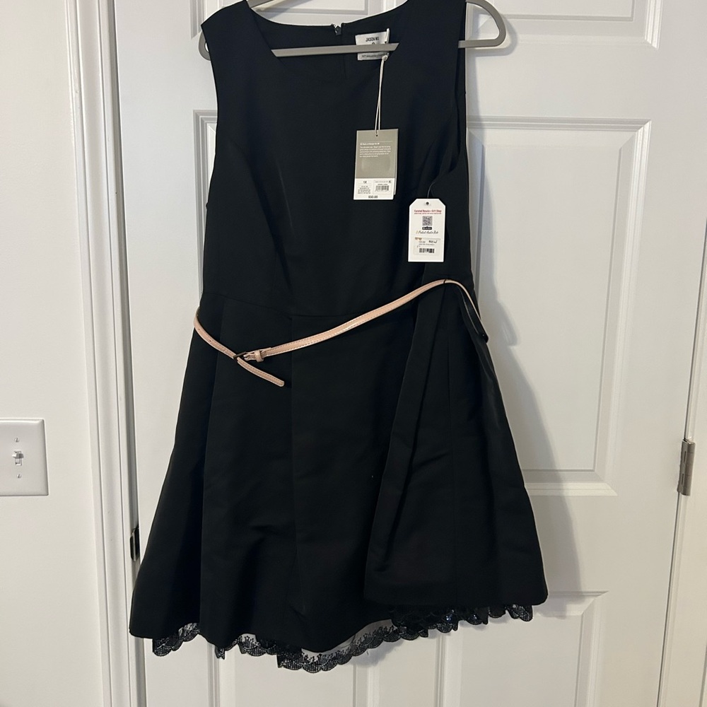 Jason Wu Black Dress with Lace Hem